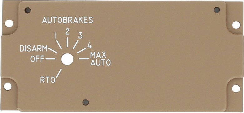 B747 Autobrakes panel